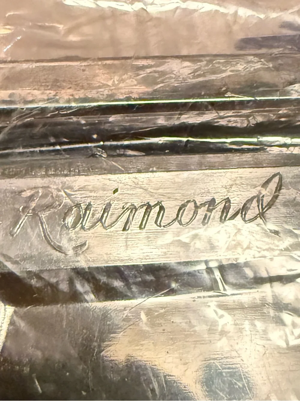 Vintage Raimond Silverplate Table Crumber Roller Brush Set NOS Boxed